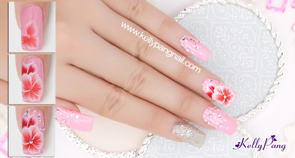Cách vẽ mẫu nail “Dáng Hoa Yêu Kiều”